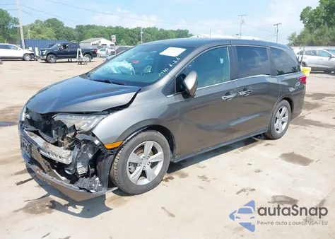 2018 Honda Odyssey Ex-L from USA, damaged, VIN 5FNRL6H75JB005569